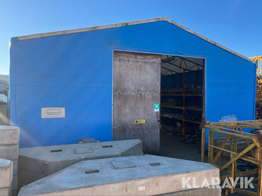 Tälthall Hallbyggarna Jonsereds 140m² med pallställage