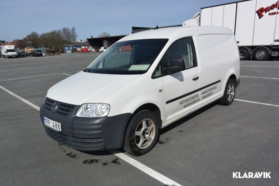Skåpbil Volkswagen Caddy Maxi skåp TDI med inredning 