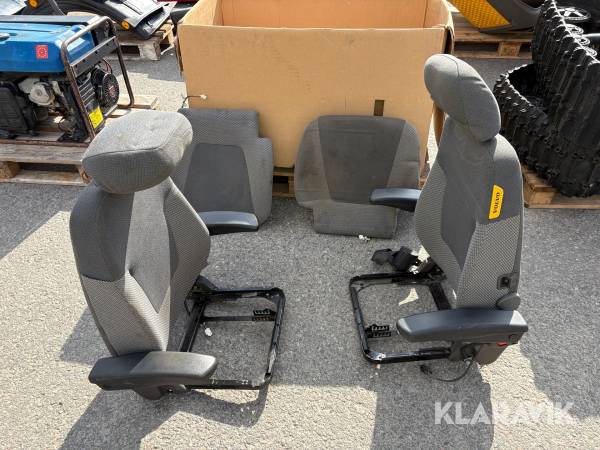 Stolar till grävmaskin 2 st Volvo ECR235