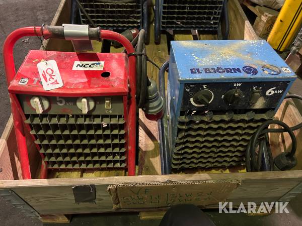 Värmefläktar El-Björn / Frico 2 st