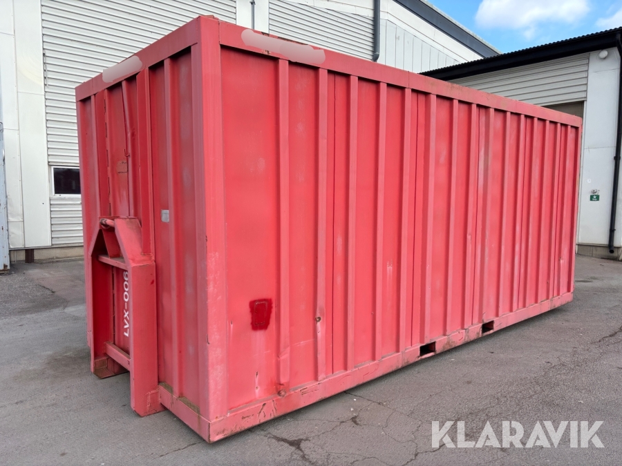 Container på lastväxlarram