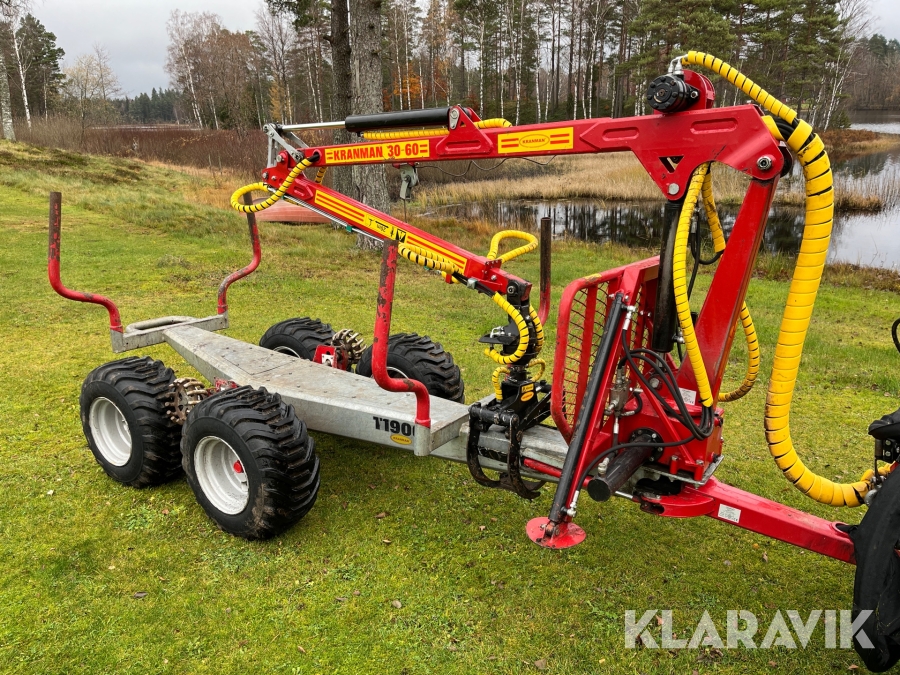 Skogsvagn till ATV Kranman T1900 EX