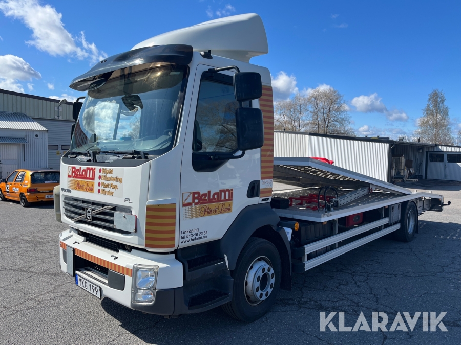 Biltransport Volvo FL 240 för 2st bilar