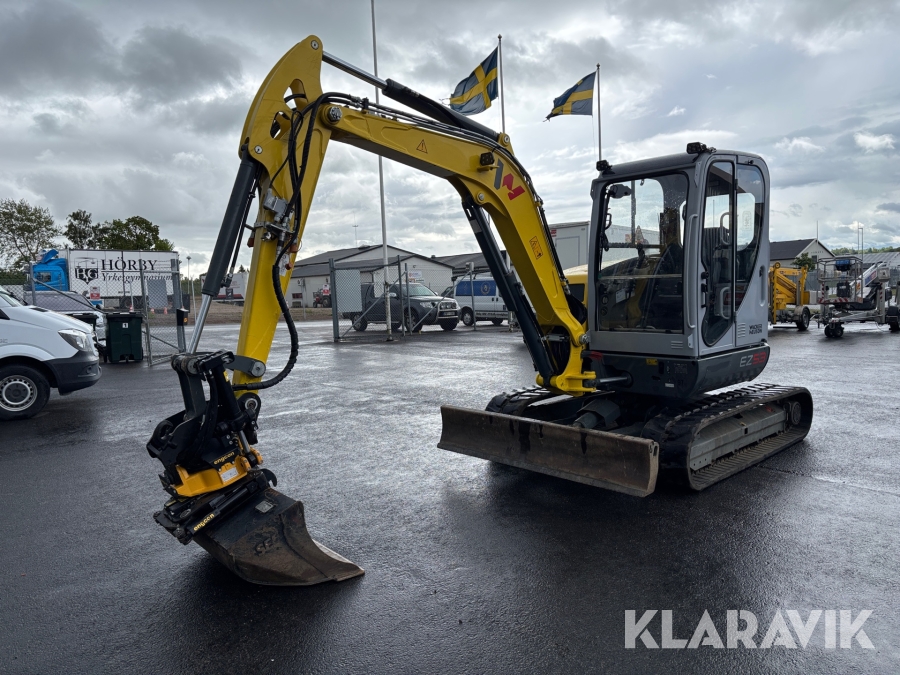 Grävmaskin Wacker Neuson EZ53 - Med tiltrotator och redskap