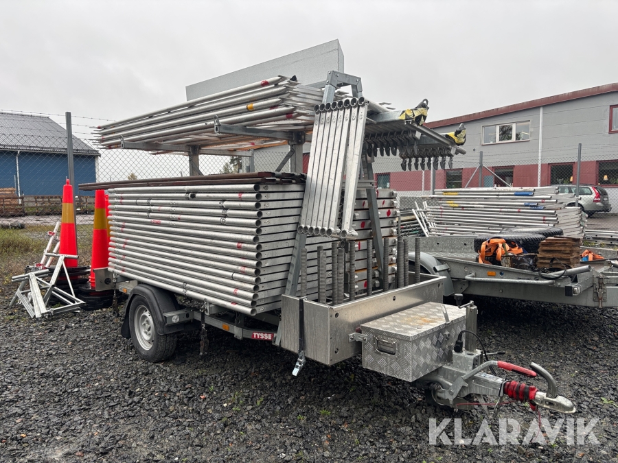 Byggställning Monzon 5x7meter med ställningstrailer