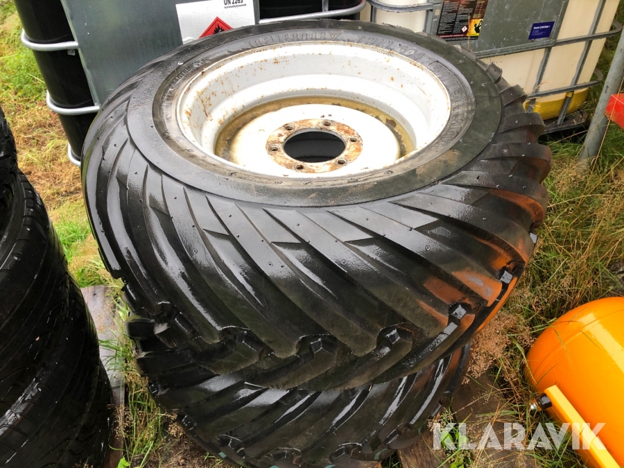 Traktordäck med fälg 2st  Trelleborg Twin 350/60-17,5 