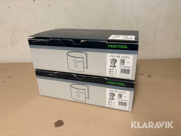 Filtersäckar Festool FIS-SR 15/5x 2 paket