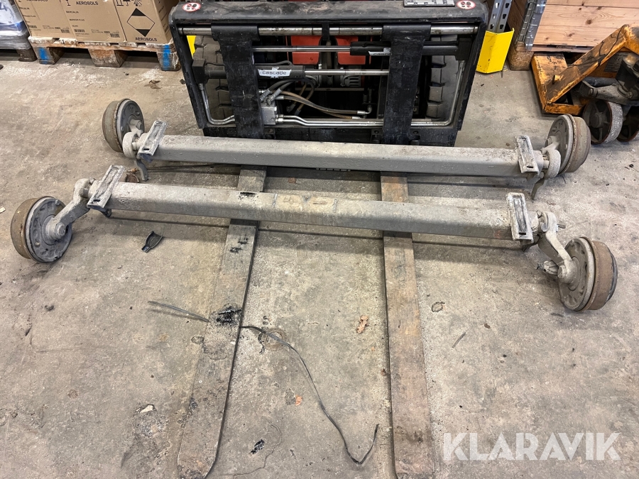 Släpvagnsaxlar 2st Alko 1350