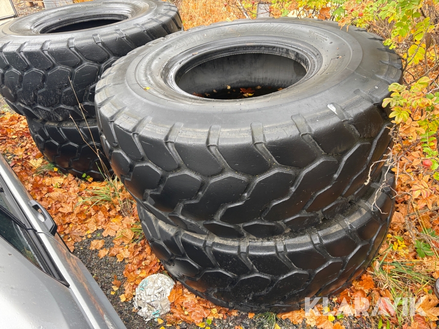 Entreprenaddäck Bridgestone 20.5R25 4st utan fälg