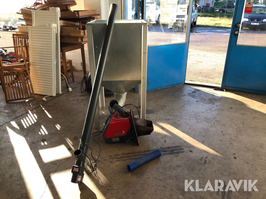 Pelletsbrännare med förråd Iwabo Villa S-2