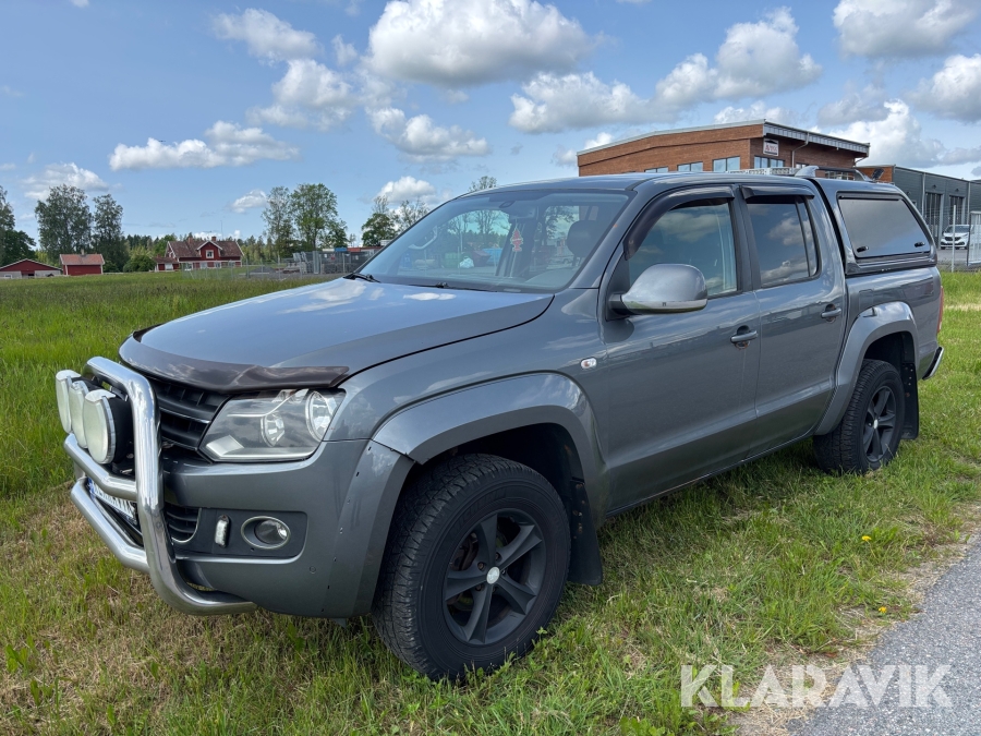 Pickup Volkswagen Amarok Doublecab 2.8t 2.0 BiTDI 4Motion med flakkåpa och släde