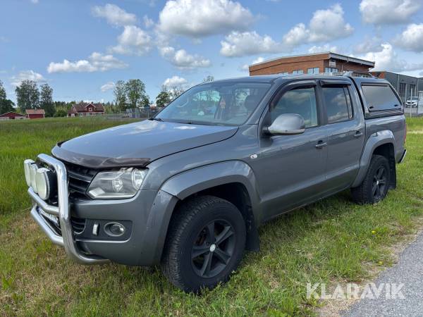 Pickup Volkswagen Amarok Doublecab 2.8t 2.0 BiTDI 4Motion med flakkåpa och släde