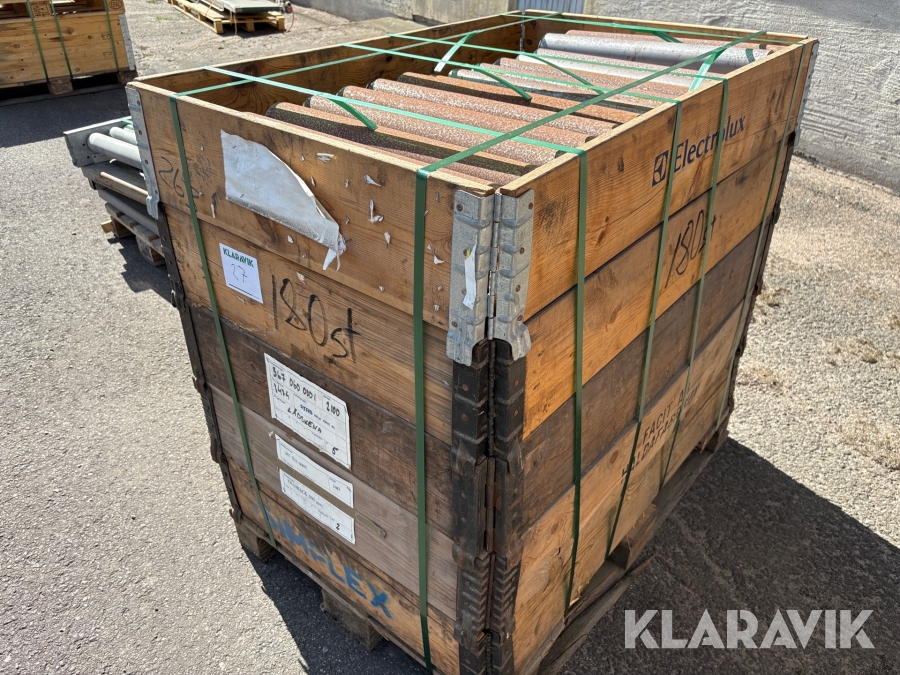 Rullar till transportbana 1st pall