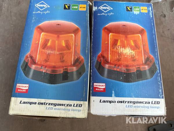 Varningsljus 2 st HORPOL IP6B