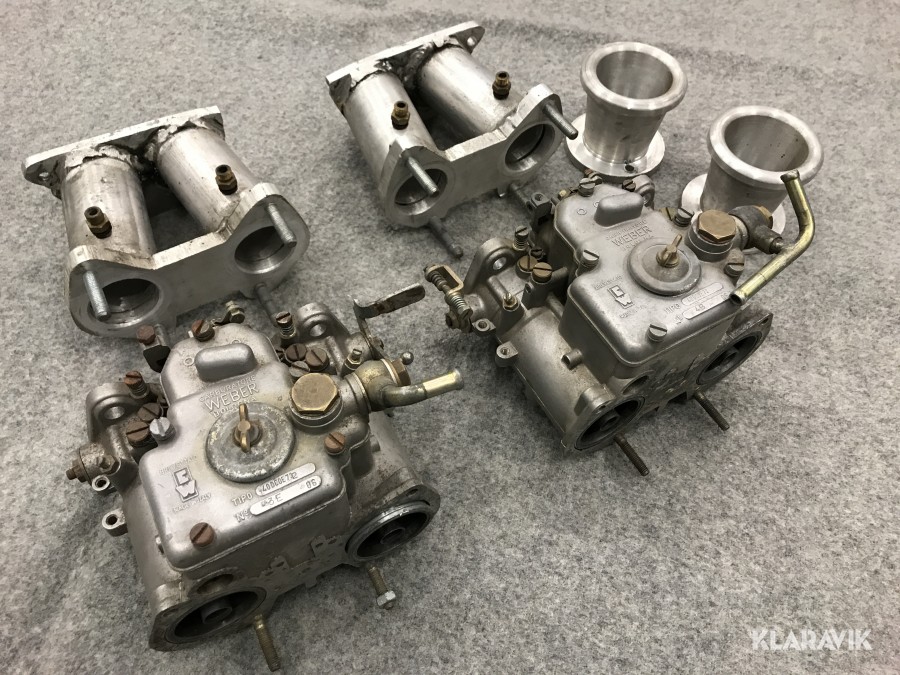 Italienska Weber 40 förgasare
