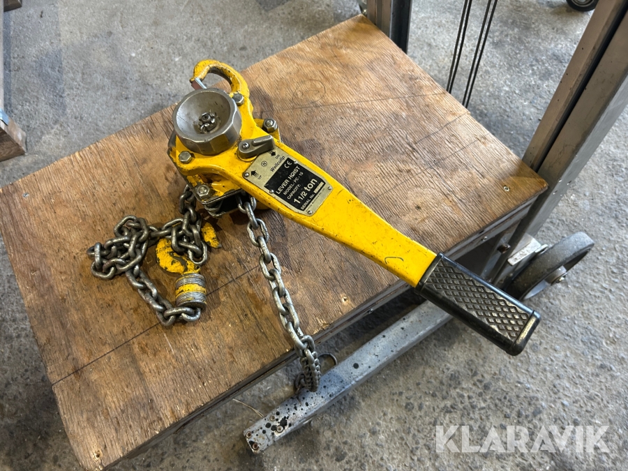 Kedjeblock med spak Wellculip PC-15 1,5 ton