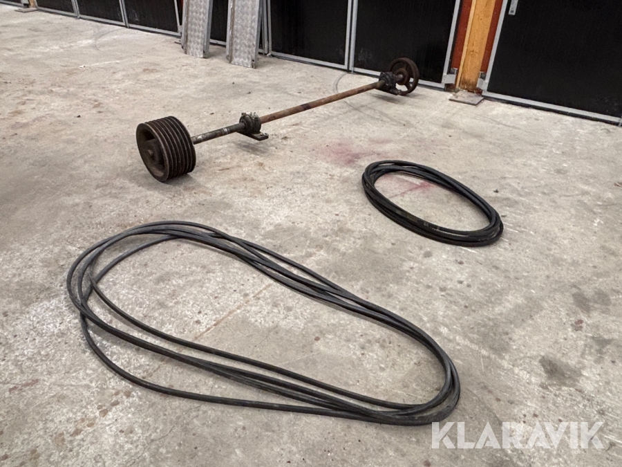 Vändaxel för sågverk