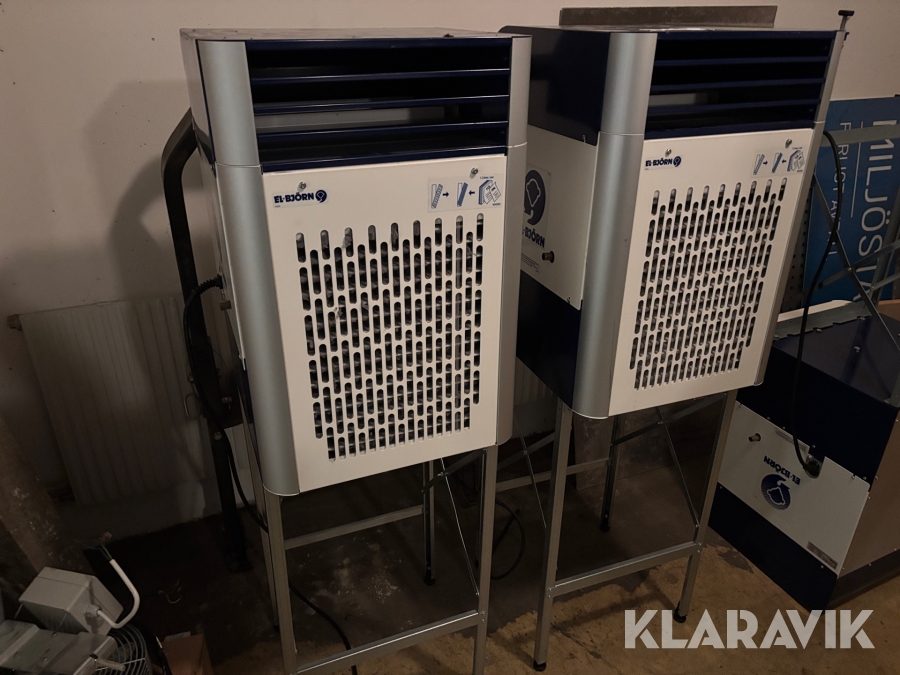 Torkrumsavfuktare El-Björn A 75 F/R med ställning 2st