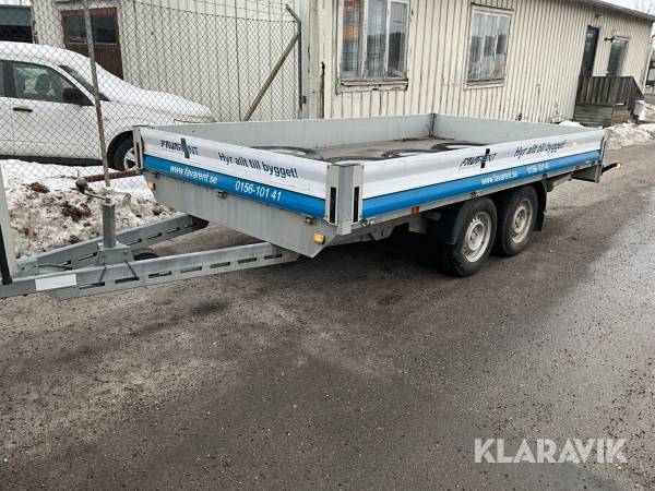 Entreprenadsläp Respo 2700 med ramper