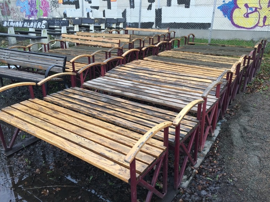 Parti med Parkbänkar Parksoffor  