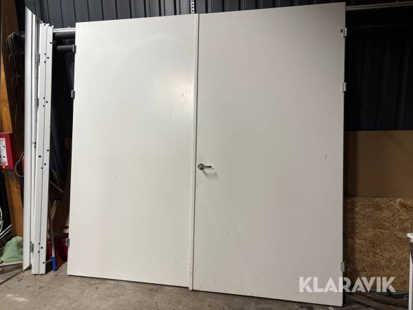 Brandklassad dubbeldörr Daloc S30 2,25mx2,22m