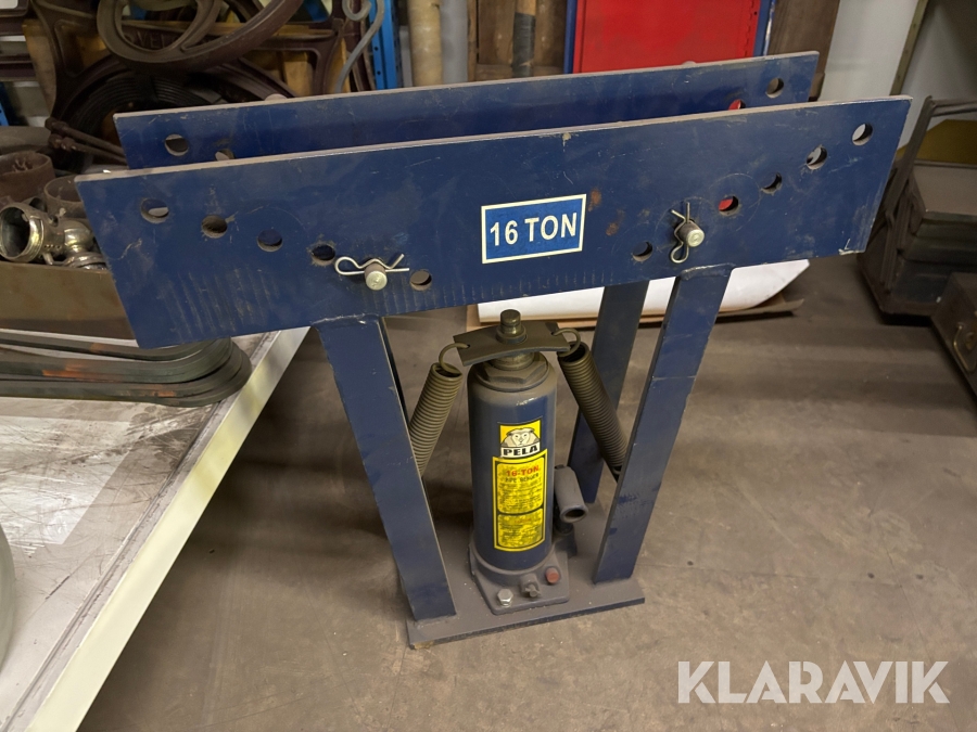 Rörbock/rörpress PELA 16t med verktyg