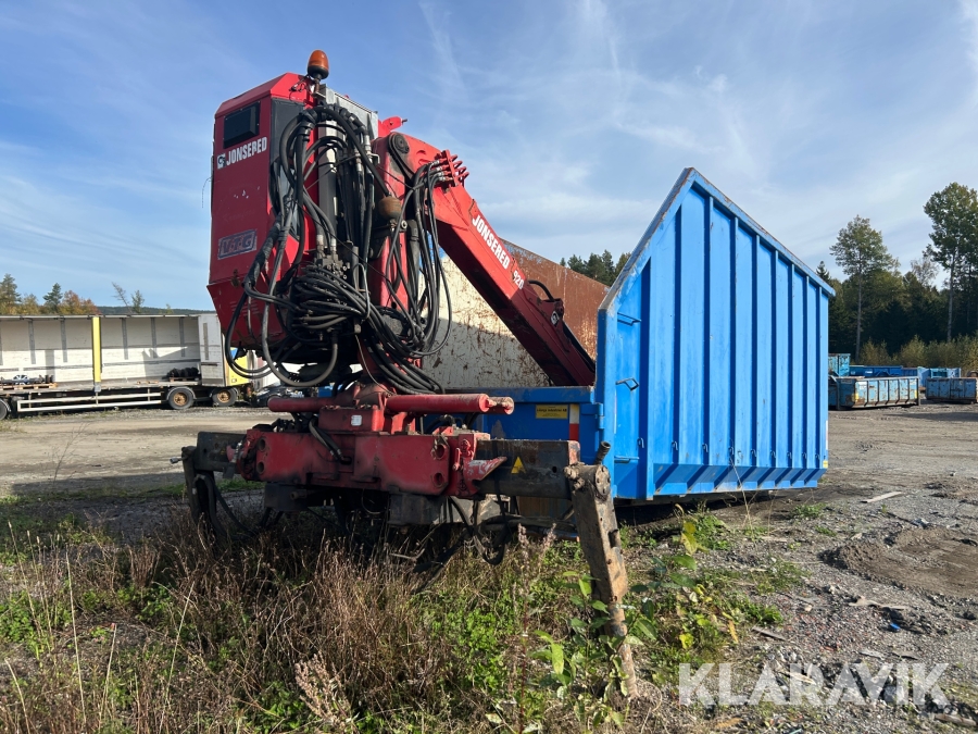 Lastväxlarflak med kran Jonsered 0920