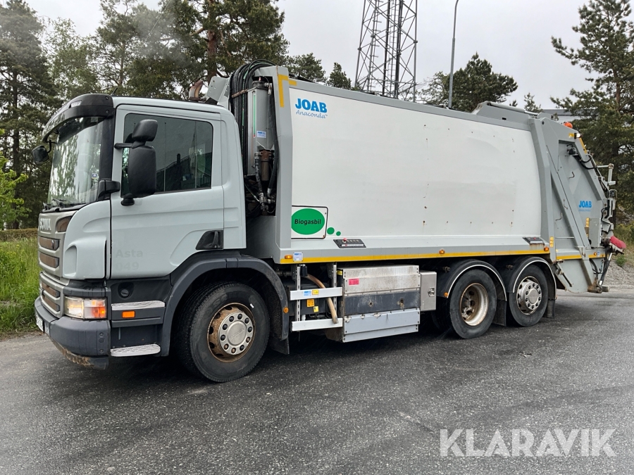 Sopbil Baklastare Scania P310 med sopaggregat JOAB Anaconda Binlift L77