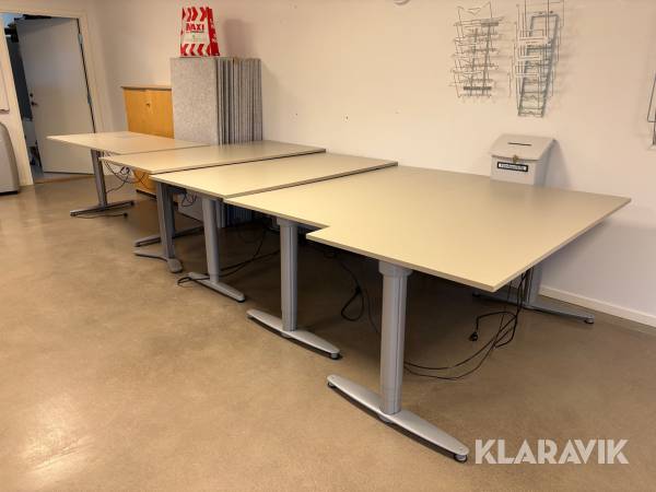 Skrivbord, avskärmningsväggar & skåp