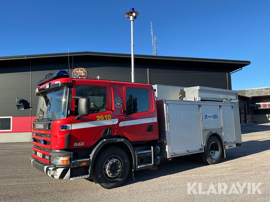 Brandbil Släckbil BAS1 CrewCab Scania P94 GB4x2 310 3m3 tank