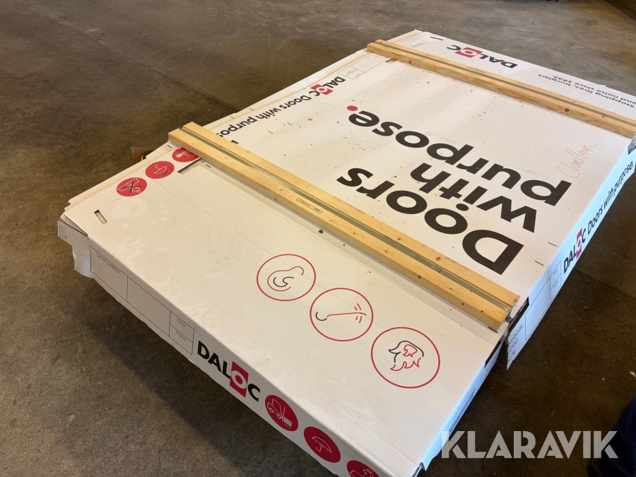 Halvpardörr Daloc 1500 x 2100