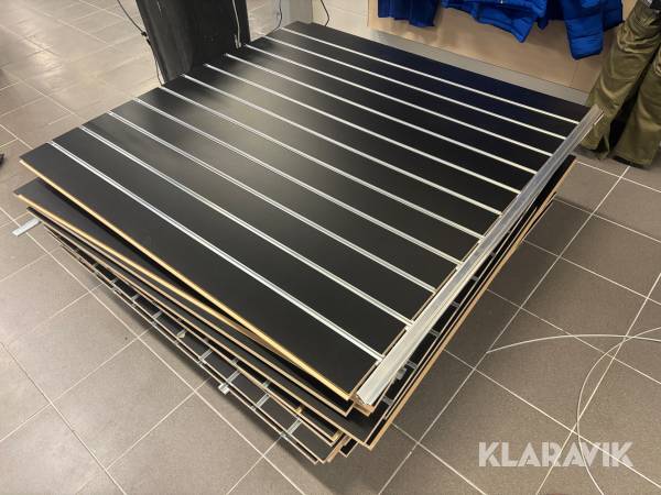 Butiksinredning väggar 1,2mx1,2m 24st