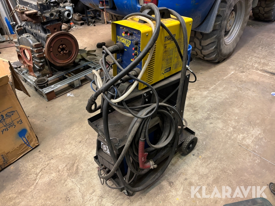Tig-svets 180 ACDC med plasmaskärare och vagn