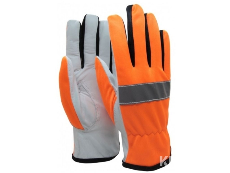 360 par vägarbetshandske orange med reflex