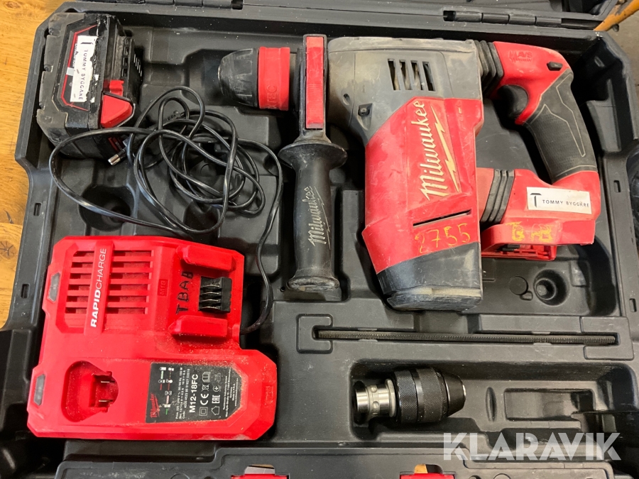 Kombihammare Milwaukee M18 CHPX batteri