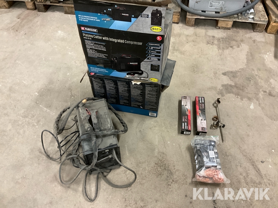 Plasmaskärare Parkside PPSK 40 A2 3 st, med inbyggd kompressor