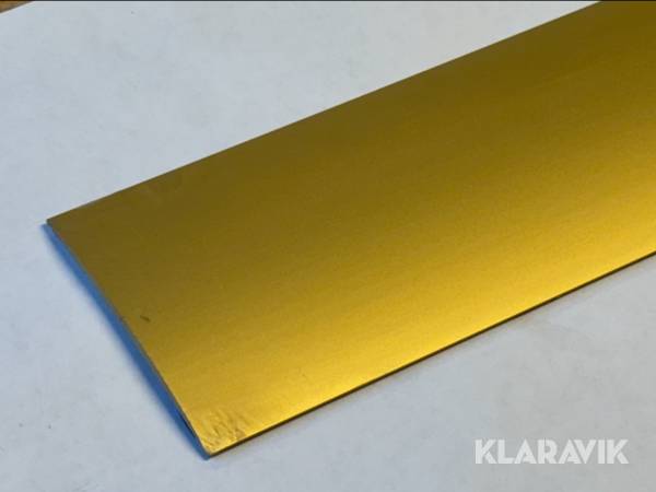 Skarvlist aluminium Guld 80x2700mm 4st med butylband