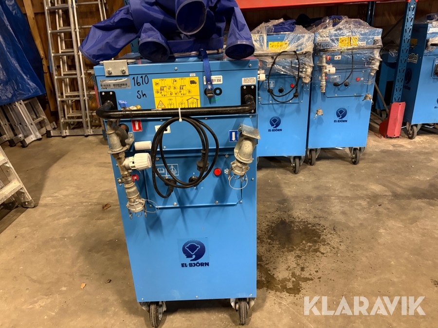 Hetvattensvärmare El-Björn TF 30HV-F med slangar och kopplingar 10st 