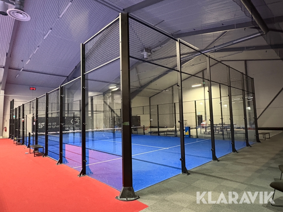 Padelbana Unisport dubbel 20x10m