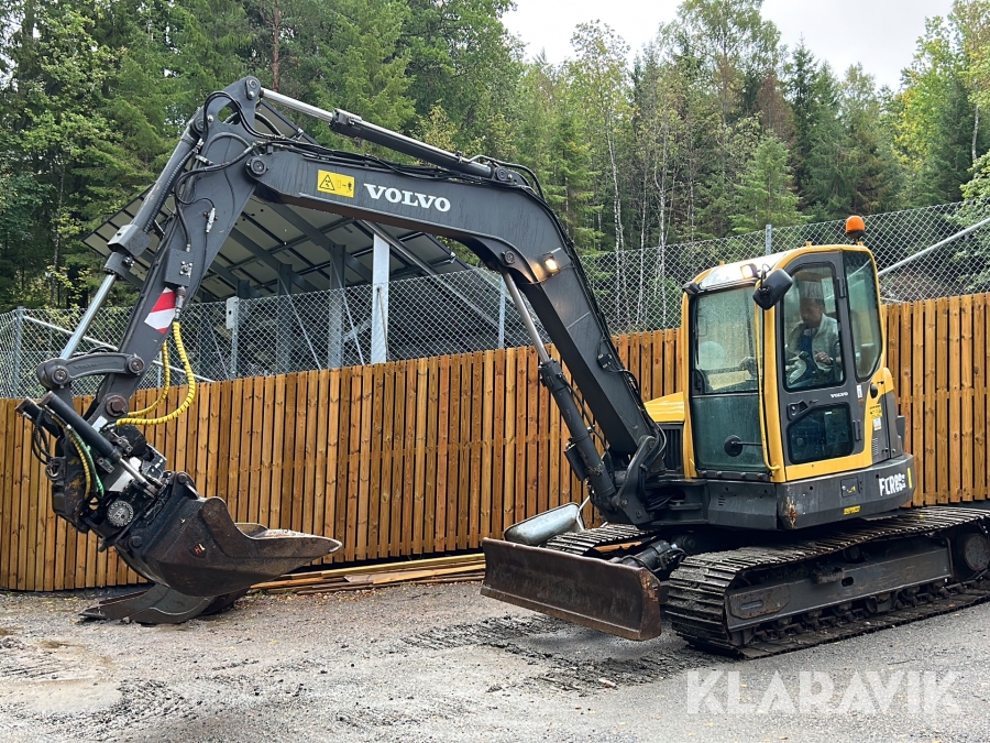 Grävmaskin Volvo ECR88 II med 3 skopor