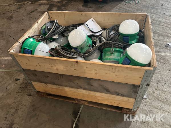 Bojlampor / bygglampor Garo 23W LED ca 40 st