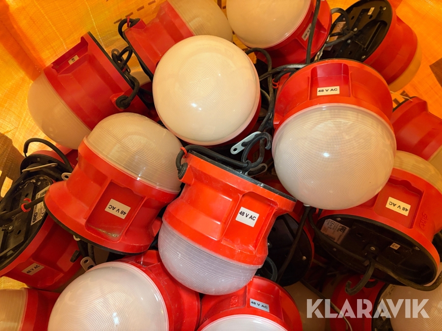 Bojlampor röd 100 st Garo