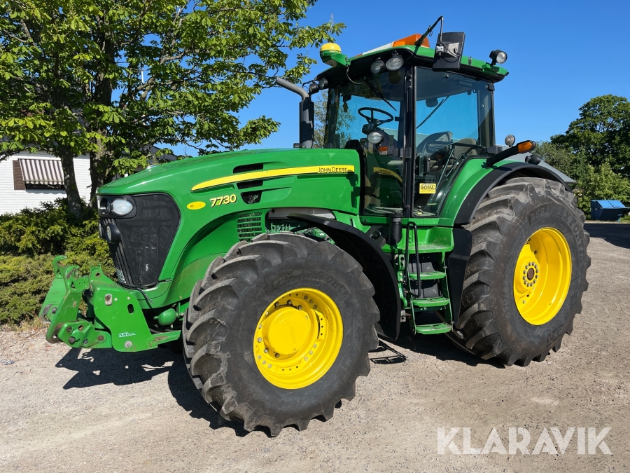 Traktor John Deere 7730 med GPS / Frontlyft