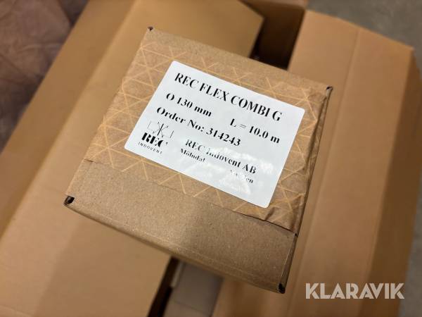 Ventilationsslang REC 130 mm 10st