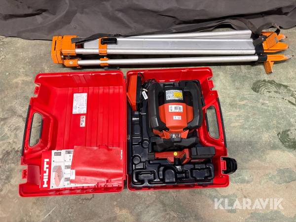 Tvåfallslaser Hilti PR 30-HVS A12 Inkl. mottagare, laddare och stativ