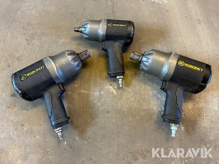 Mutterdragare pneumatiska 3 st Rodcraft RC2405 och 2277