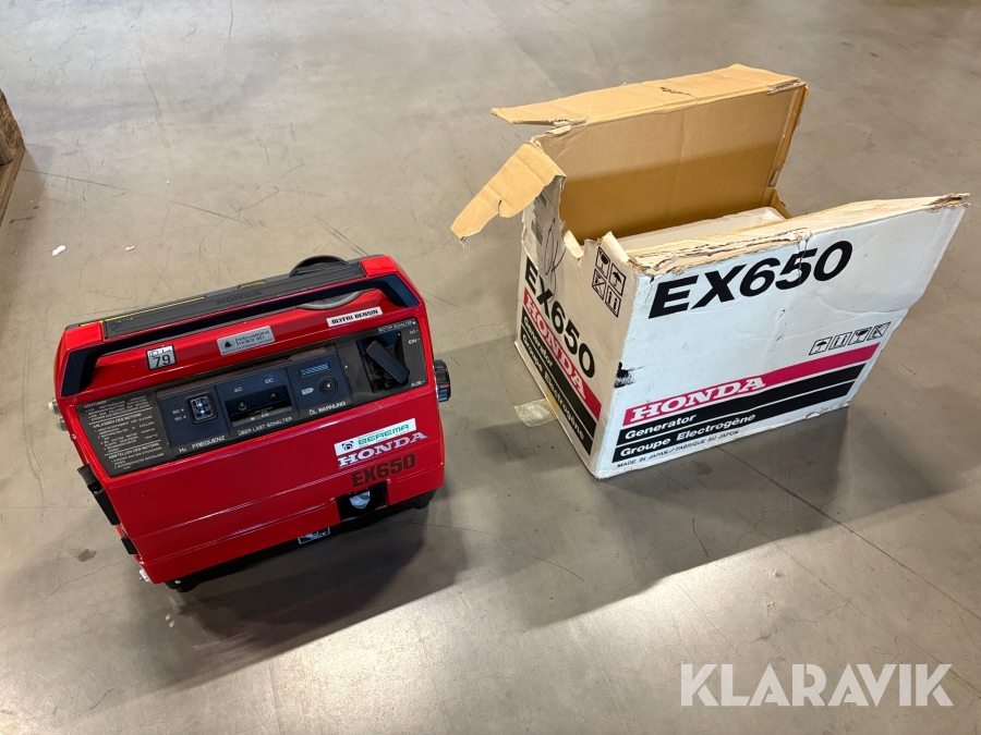 Elverk Generator Honda EX 650