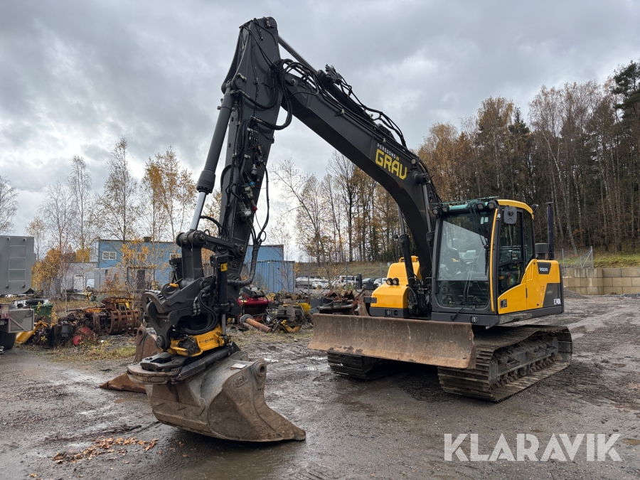 Grävmaskin Volvo EC140DL Tiltrotator + 3D GPS