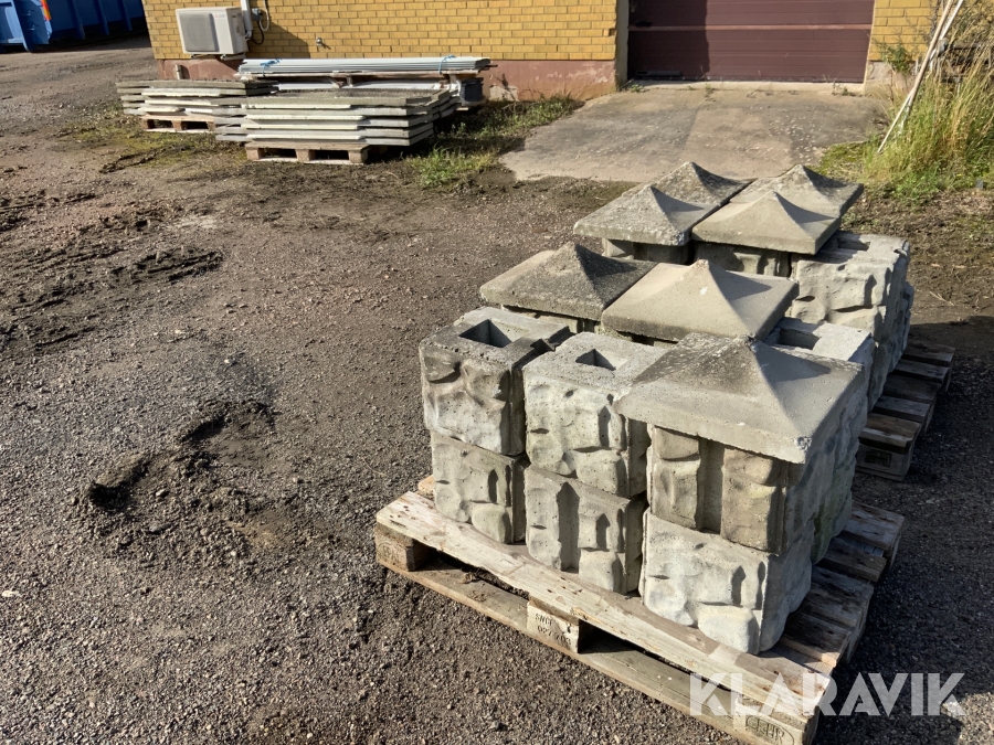 Betongstaket ca 25m längdmeter