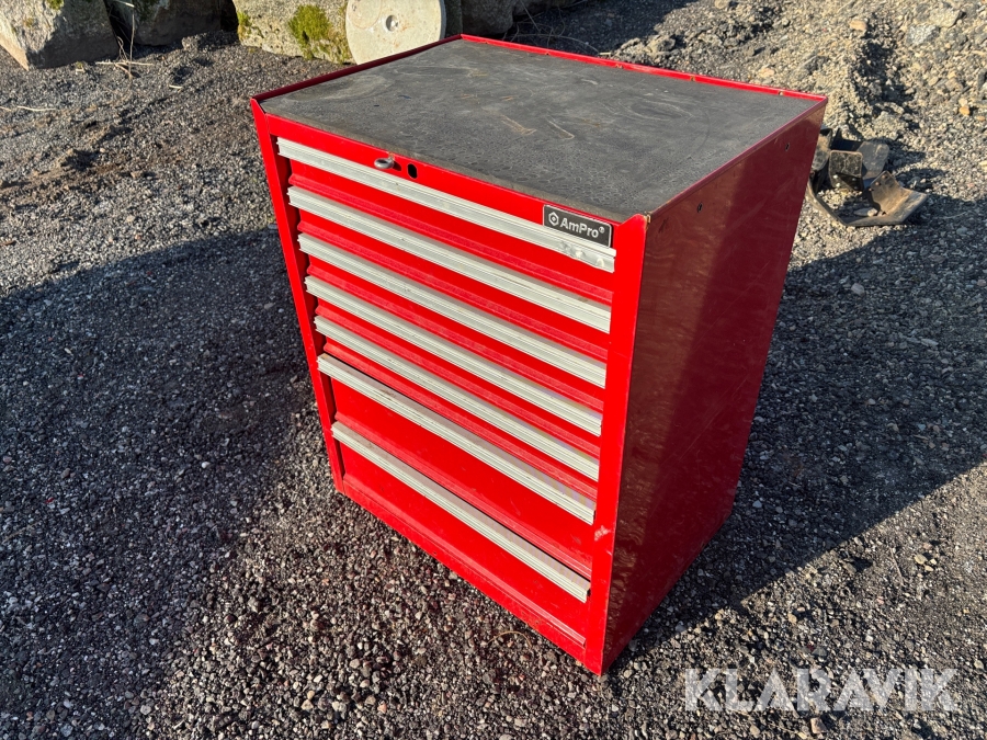 Bil / Verkstadsinredning Ampro - Med 7 lådor